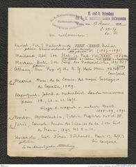 k.k. naturhistorisches Hofmuseum, Intendanzakten 1885-1896 (Hauer), Aktenzahl Z.43-66/1894, Seite 1